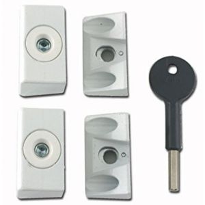 Wooden Sash Window Lock 2 locks + Key (8K108)
